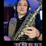 Andy en el estudio de Rolando Revilla desde Toledo, Ohio (2024)